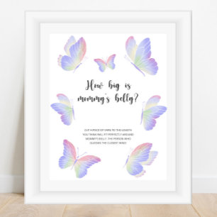 Butterfly küsst, wie groß das Bauchspiel der Mama  Poster