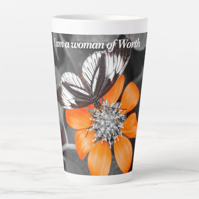 Butterfly Latte Tasse (Vorderseite)