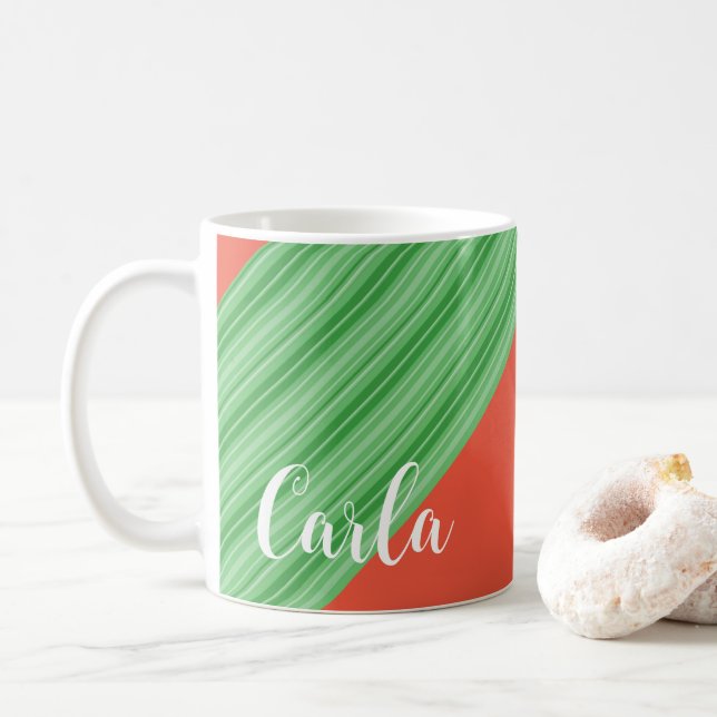 Butterfly Letter C Floral Tasse (Mit Donut)