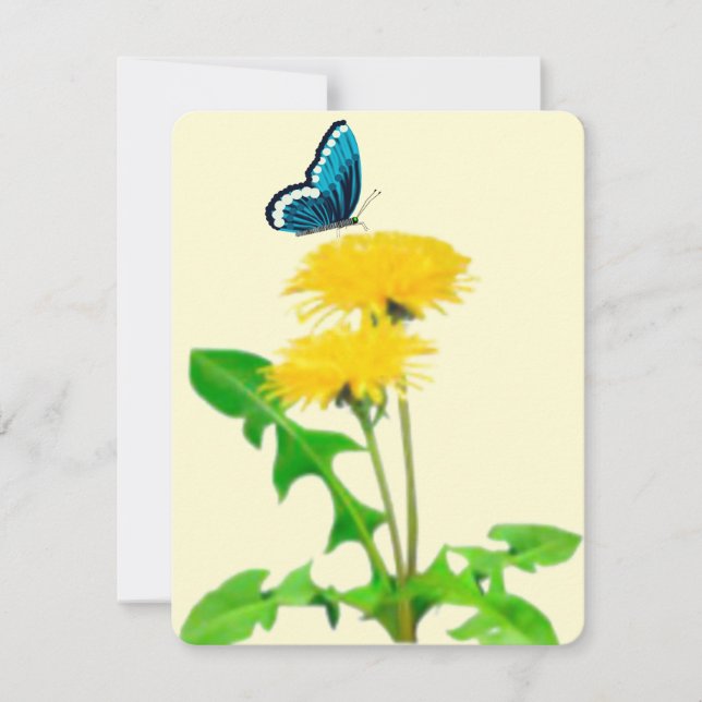 Butterfly-Leuchter-Karte Mitteilungskarte (Vorderseite)