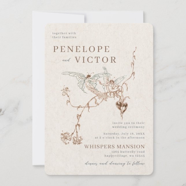 Butterfly-Liebe-Einladung Einladung (Vorderseite)