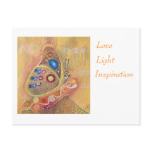 Butterfly Liebe Light and Isnpiration Postkarte