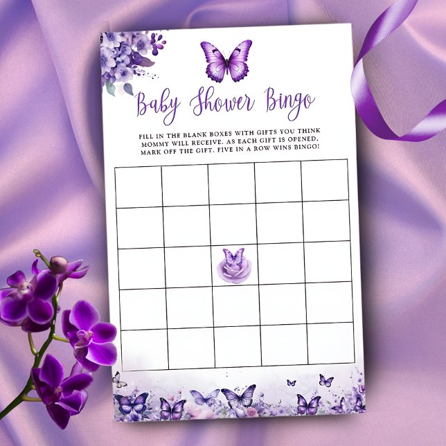Butterfly Lila Bingo Baby Showspiel (Von Creator hochgeladen)