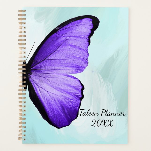BUTTERFLY LILA BLAU PLANER (Vorderseite)