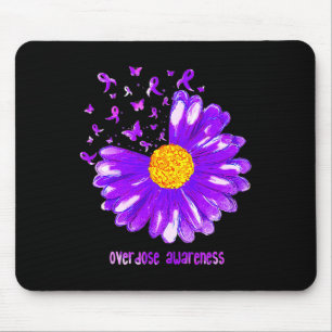 Butterfly Lila Ribbon Sonnenblumen Überdosierung A Mousepad