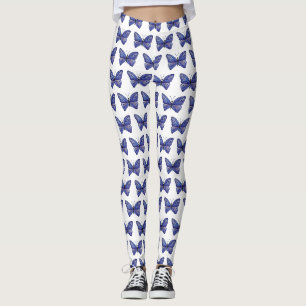 Butterfly Lila Watercolor Butterfly Kunst Leggings