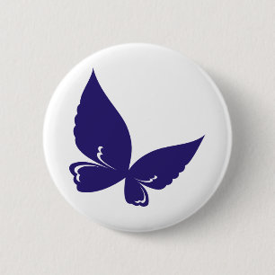 Butterfly Lilac Insect Nature Button