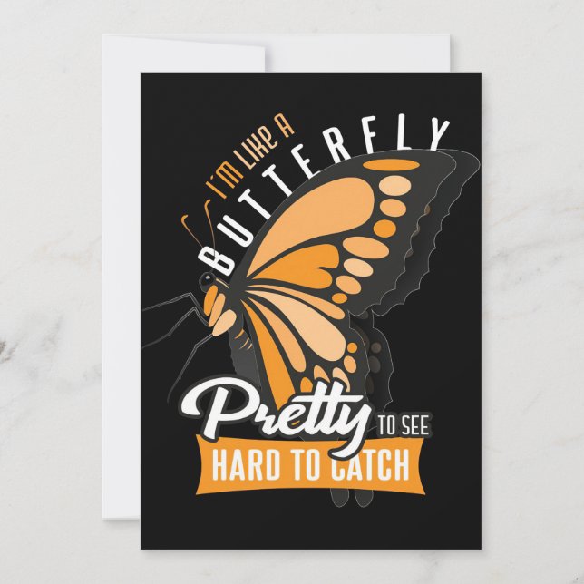 Butterfly Lover Ich bin wie ein Schmetterling Save The Date (Vorderseite)