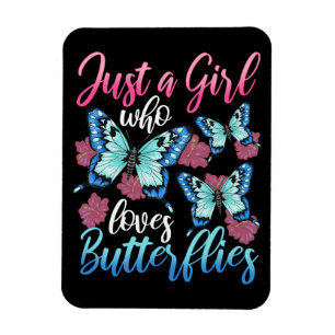 Butterfly Lover Just A Girl, der Schmetterlinge Li Magnet