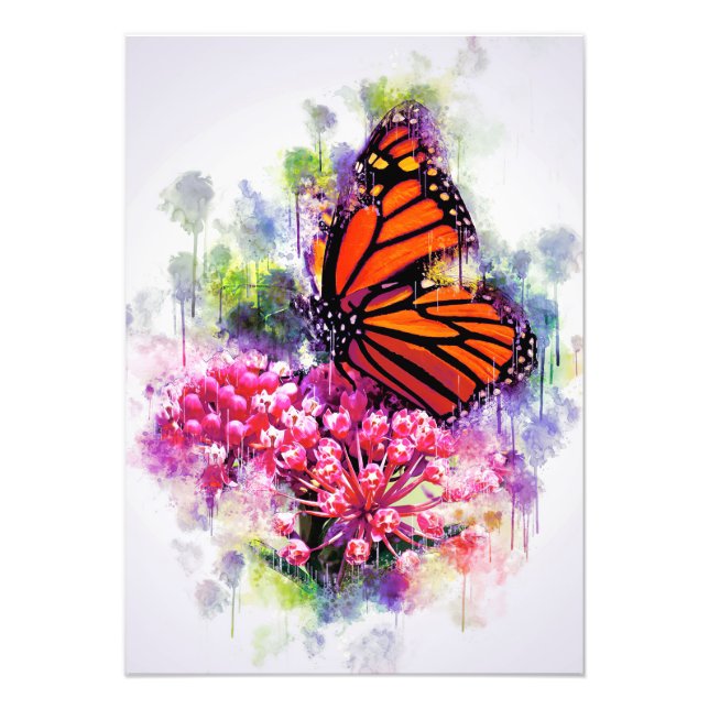 Butterfly Lover Monarch Butterfly Fotodruck (Vorne)