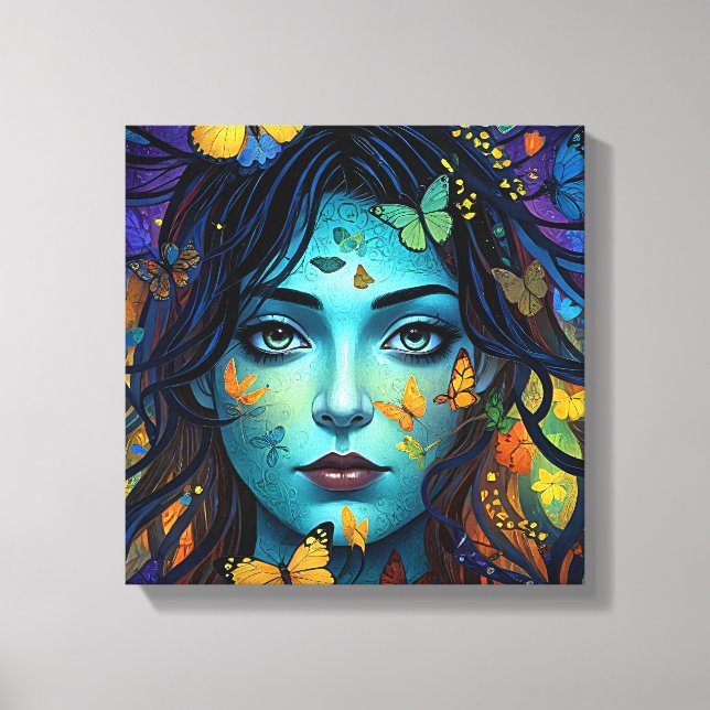 Butterfly Maid Leinwanddruck (Vorderseite)