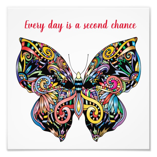 Butterfly Mandala Fotodruck (Vorne)