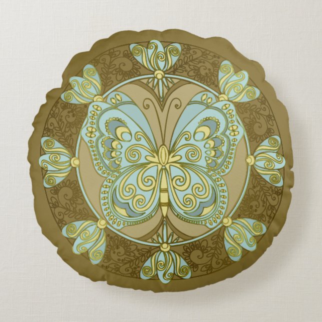 Butterfly Mandala - Kissen (Vorderseite)