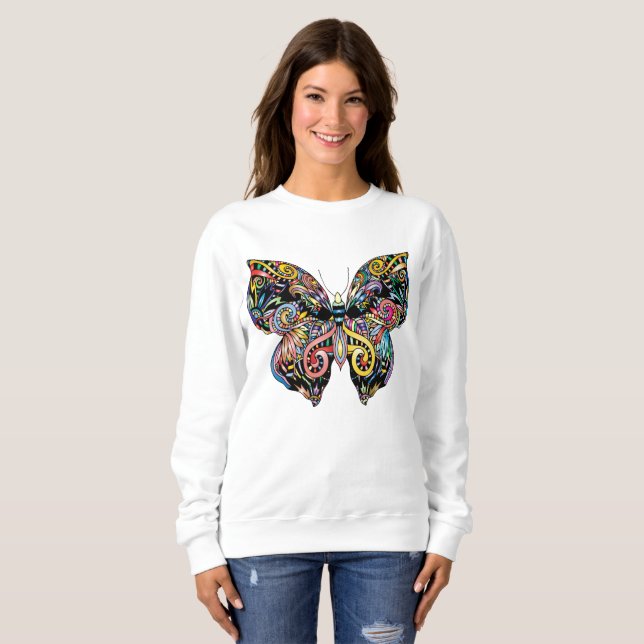 Butterfly Mandala Sweatshirt (Vorne ganz)