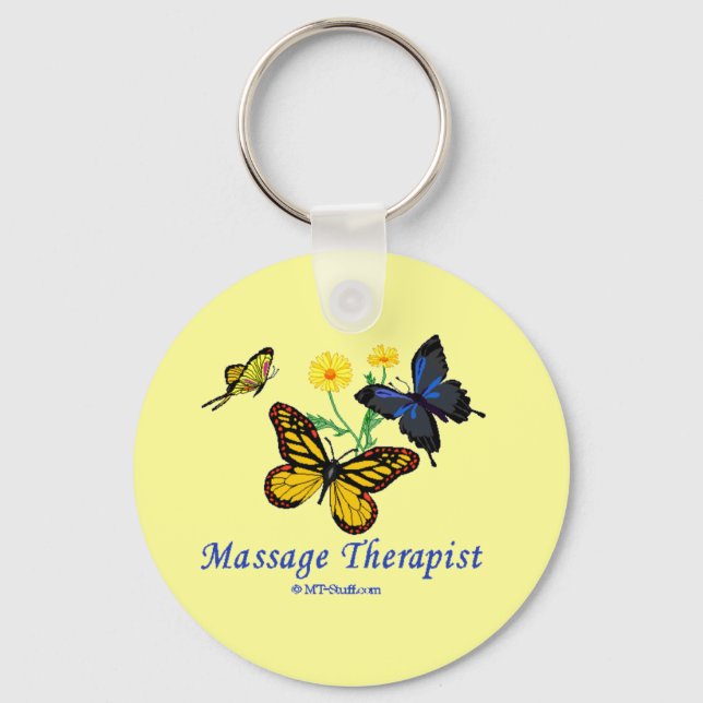 Butterfly Massage Therapist Schlüsselanhänger (Vorderseite)