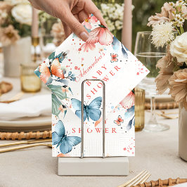 Butterfly Meadow Baby Shower Serviette