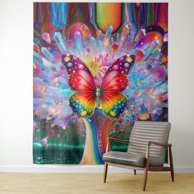 Butterfly-Metamorphose Wandteppich (Beispiel)