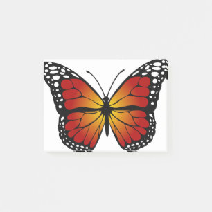Butterfly Monarch Abstrakt Artistic Line Art Post-it Klebezettel