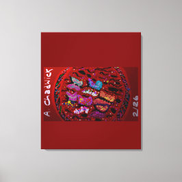 Butterfly Moon Drawstring Backpack Leinwanddruck