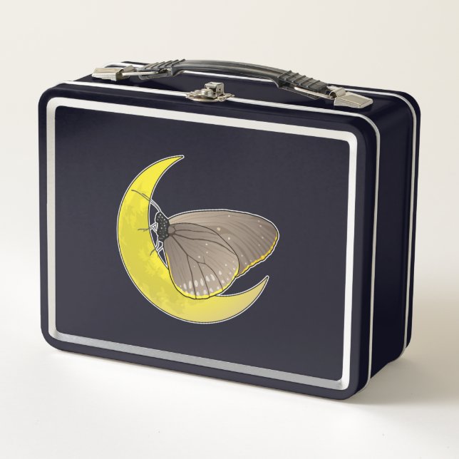 Butterfly Moon Metall Brotdose (Vorderseite)
