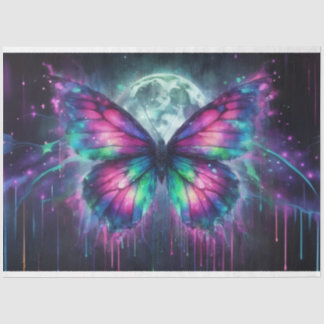 Butterfly Moon Tissue Paper Seidenpapier