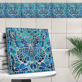 Butterfly Mosaik - Ocean Blues Fliese