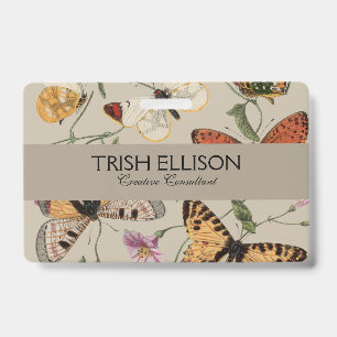 Butterfly Moth Nature Collection Zeichnend Ausweis