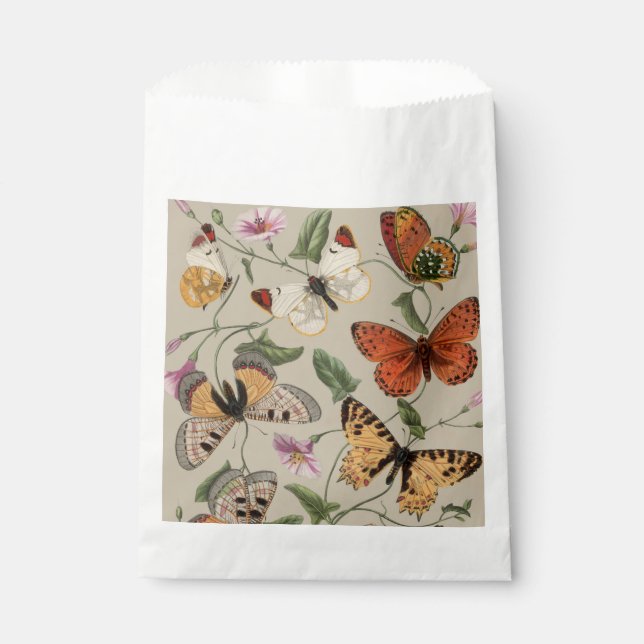 Butterfly Moth Nature Collection Zeichnend Geschenktütchen (Vorderseite)