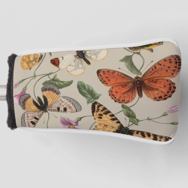 Butterfly Moth Nature Collection Zeichnend Golf Headcover (Vorderseite)