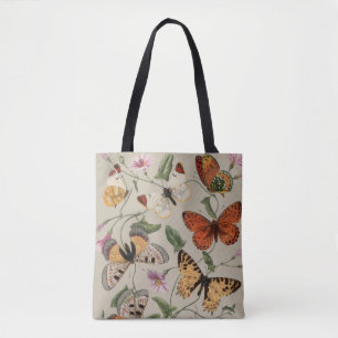 Butterfly Moth Nature Collection Zeichnend Tasche