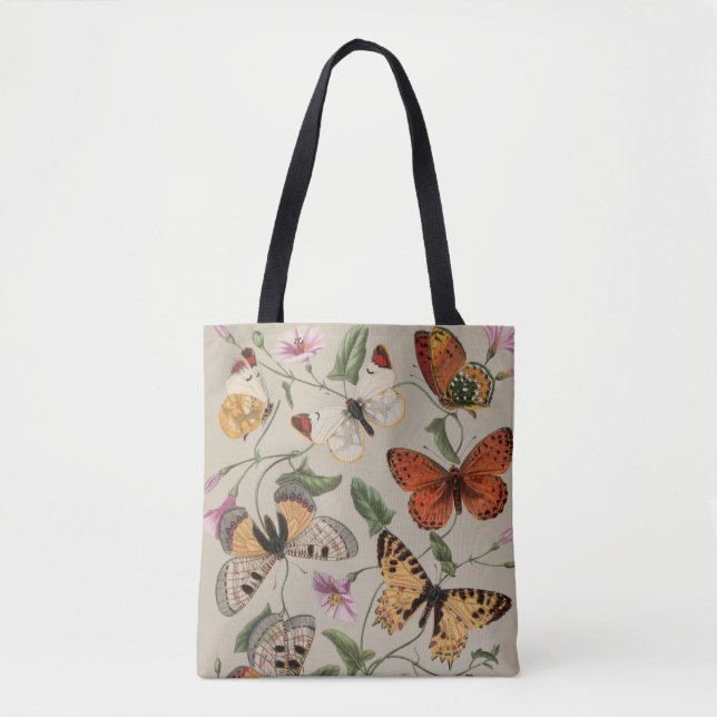 Butterfly Moth Nature Collection Zeichnend Tasche (Vorderseite)