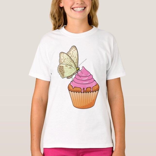 Butterfly Muffin T-Shirt (Vorderseite)
