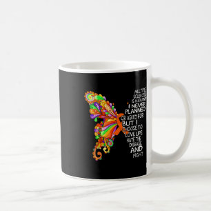 Butterfly Multipler Sklerose Bewusstsein Frau W Kaffeetasse