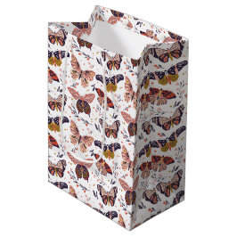 Butterfly-Muster-Geschenktasche Mittlere Geschenktüte