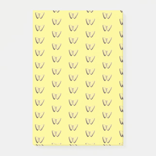 Butterfly-Muster Postit-Notizen Post-it Klebezettel (Vorderseite)