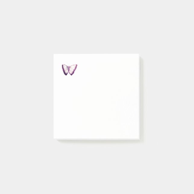 Butterfly-Muster Postit-Notizen Post-it Klebezettel (Vorderseite)