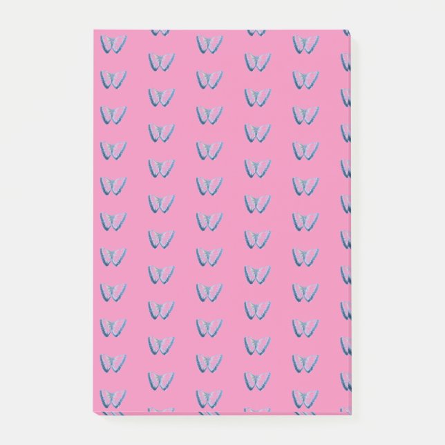 Butterfly-Muster Postit-Notizen Post-it Klebezettel (Vorderseite)