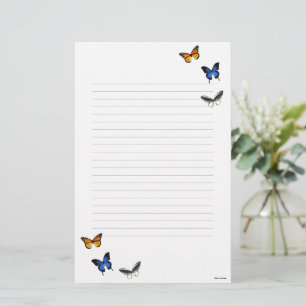 Butterfly-Muster Stationäre Stationierung Briefpapier