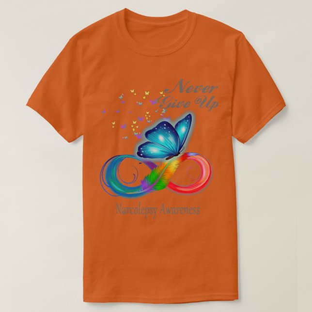 Butterfly Narcolepsy Bewusstsein T-Shirt (Design vorne)