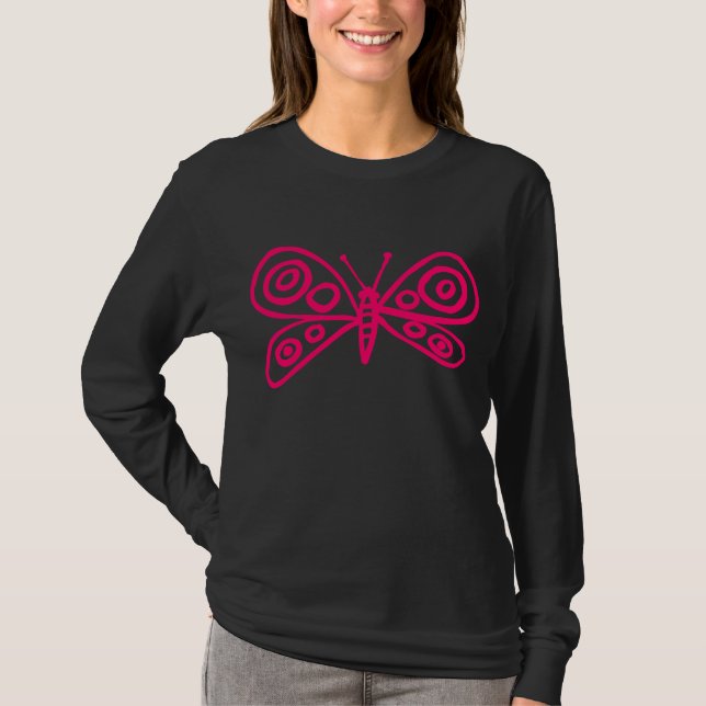 Butterfly - Neon Red T-Shirt (Vorderseite)