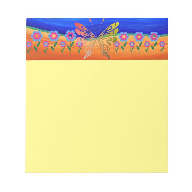 Butterfly Note Pad Notizblock (Vorderseite)