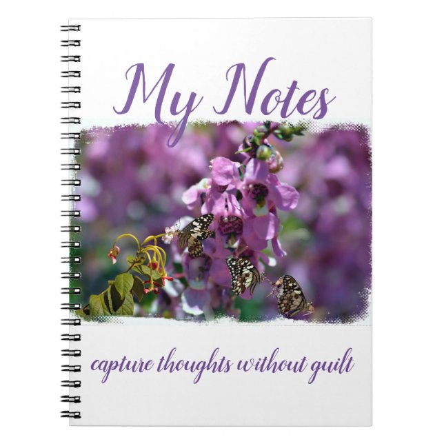 Butterfly-Notebook Notizblock (Vorderseite)