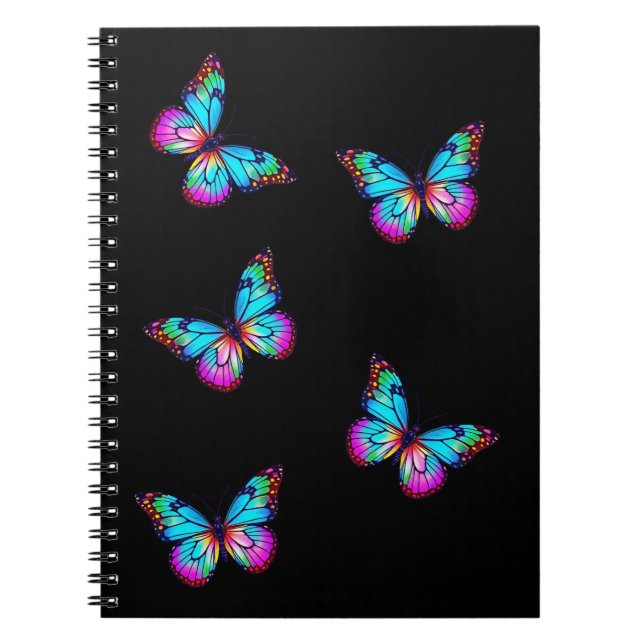 Butterfly-Notebook schwarz Notizblock (Vorderseite)