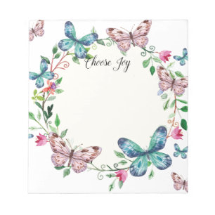 Butterfly Notepad Notizblock