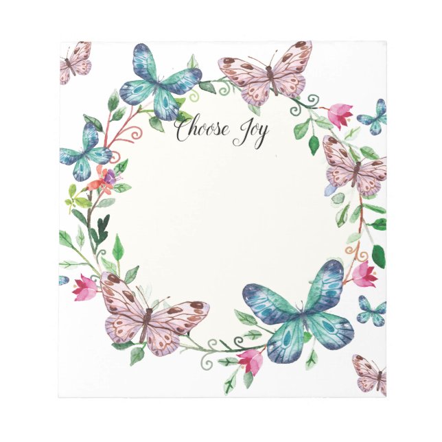 Butterfly Notepad Notizblock (Vorderseite)