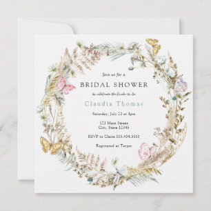 Butterfly on Way Boho Bridal Dusche Einladung