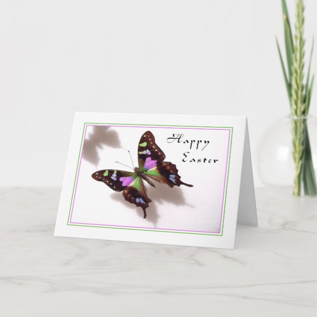 Butterfly-Osterkarte Feiertagskarte (Vorderseite)