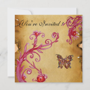 BUTTERFLY PARCHMENT Elegantes Hochzeitssemble Part Einladung