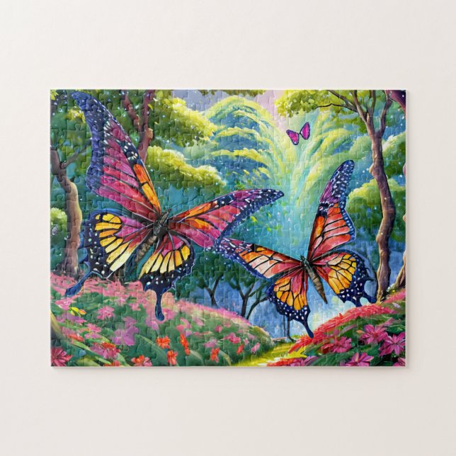 Butterfly Park 2 Bold und Beautiful Jigsaw Puzzle (Horizontal)