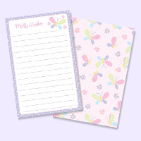 Butterfly Pastel Kids Lined Letter Writer Paper